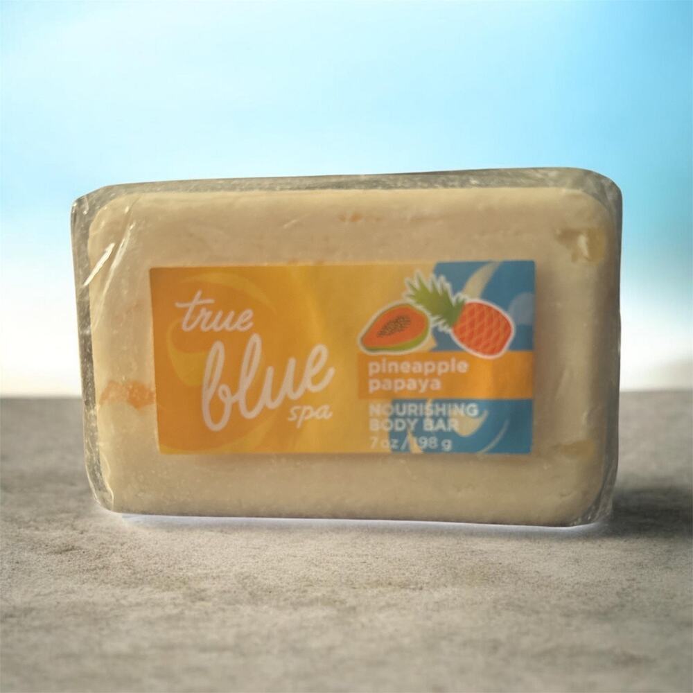 Bath & Body Works True Blue Spa Pineapple Papaya Nourishing Body Soap Bar 7 Oz